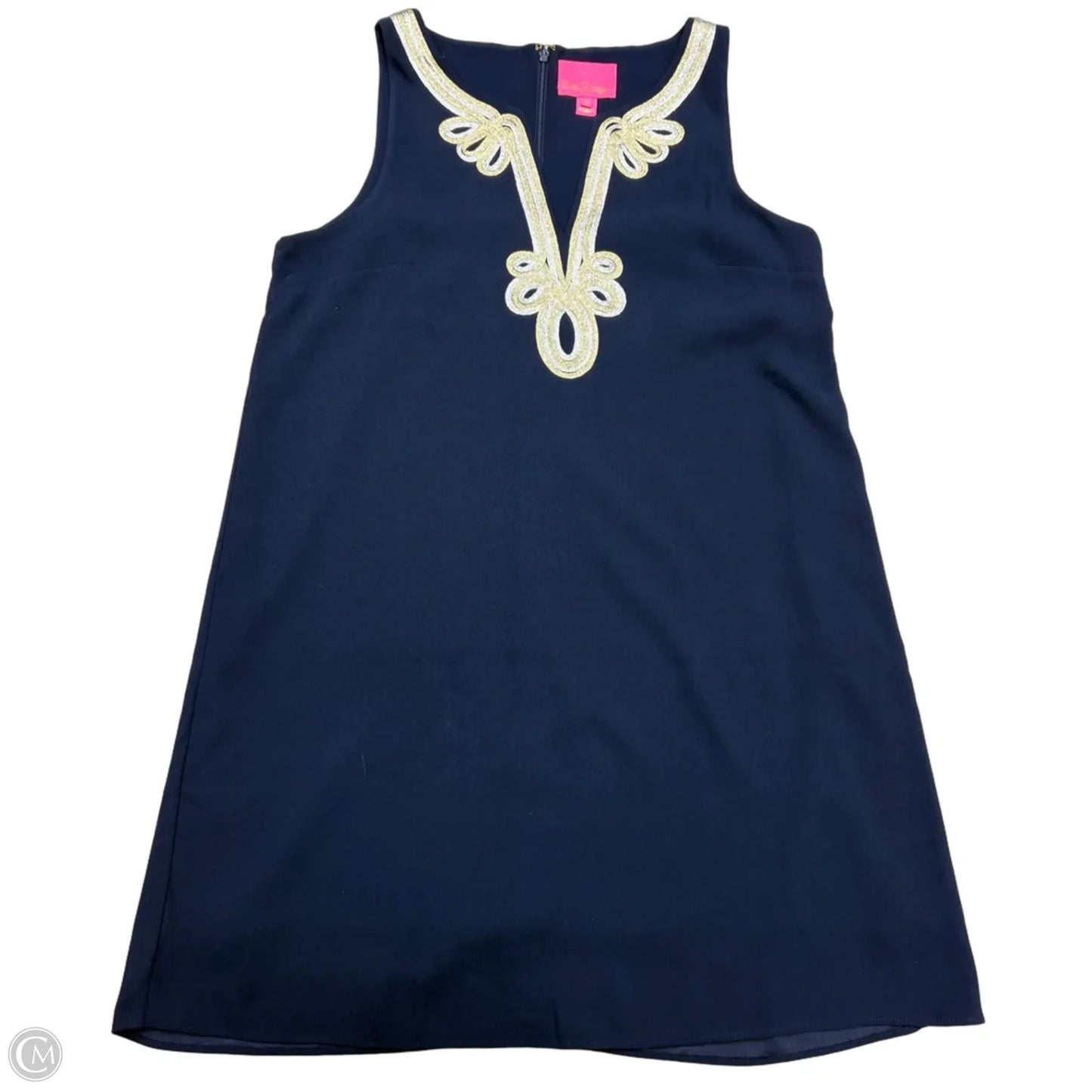 Dress Designer By Lilly Pulitzer In Navy, Size: L