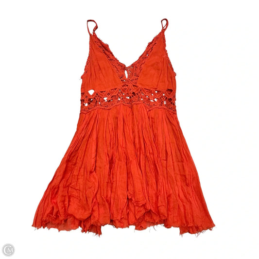 Dress Casual Short By Free People In Orange, Size: Xs