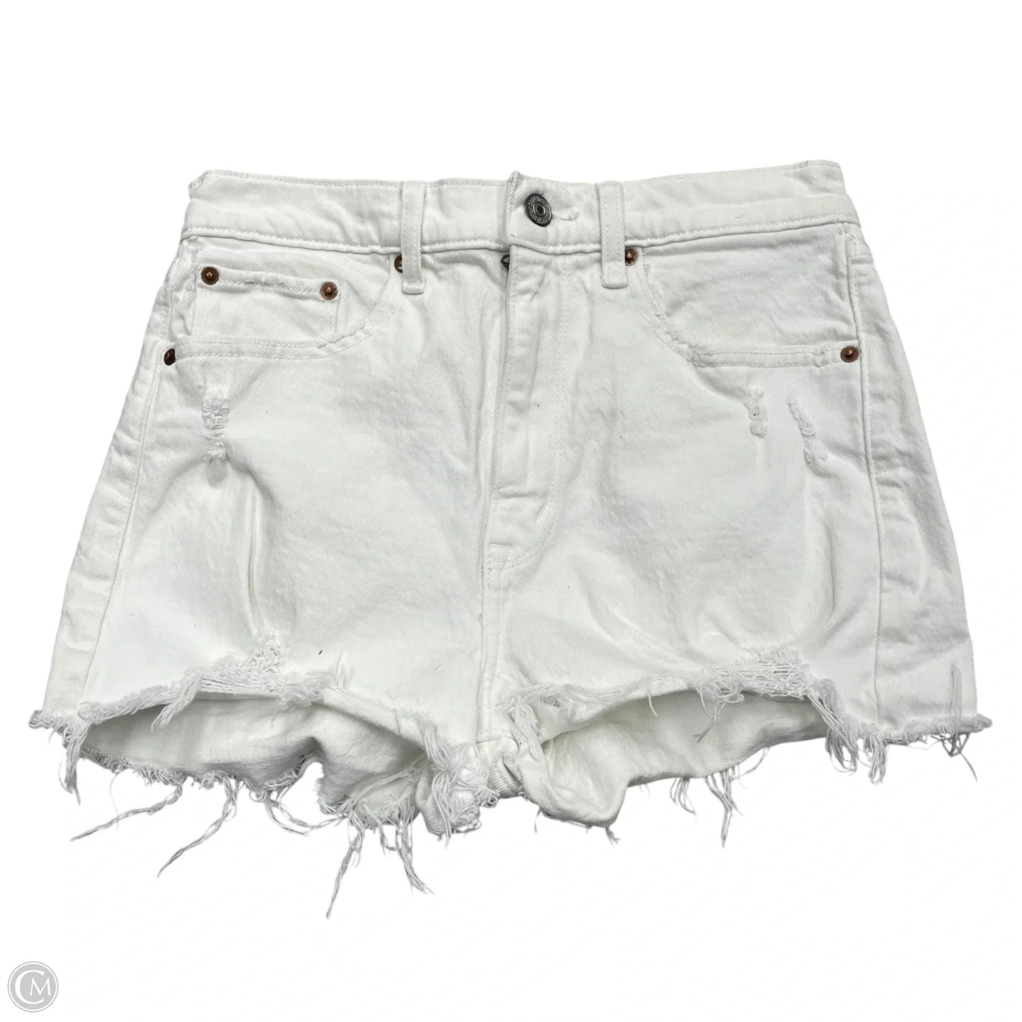 Shorts By Abercrombie And Fitch In White Denim, Size: 2