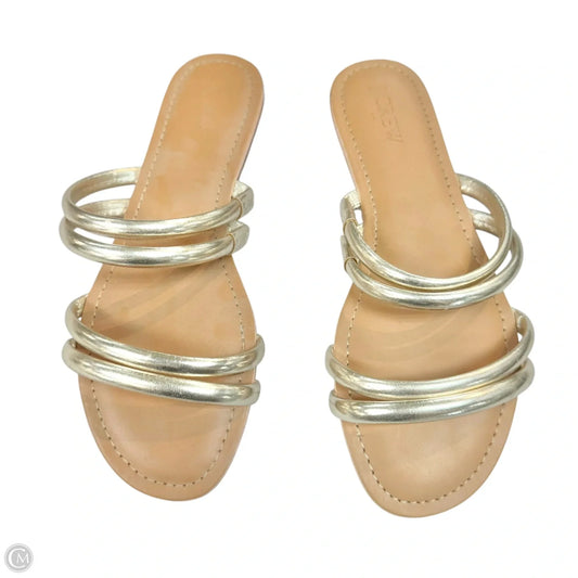 Sandals Flats By J. Crew In Gold, Size: 7