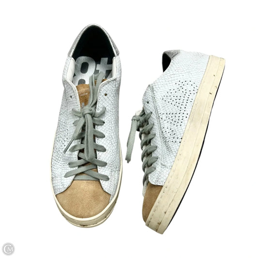 Shoes Sneakers By P448 In Grey & Tan, Size: 7.5