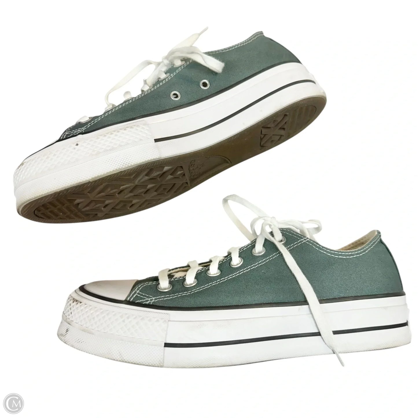 Shoes Sneakers Platform By Converse In Grey & White, Size: 9