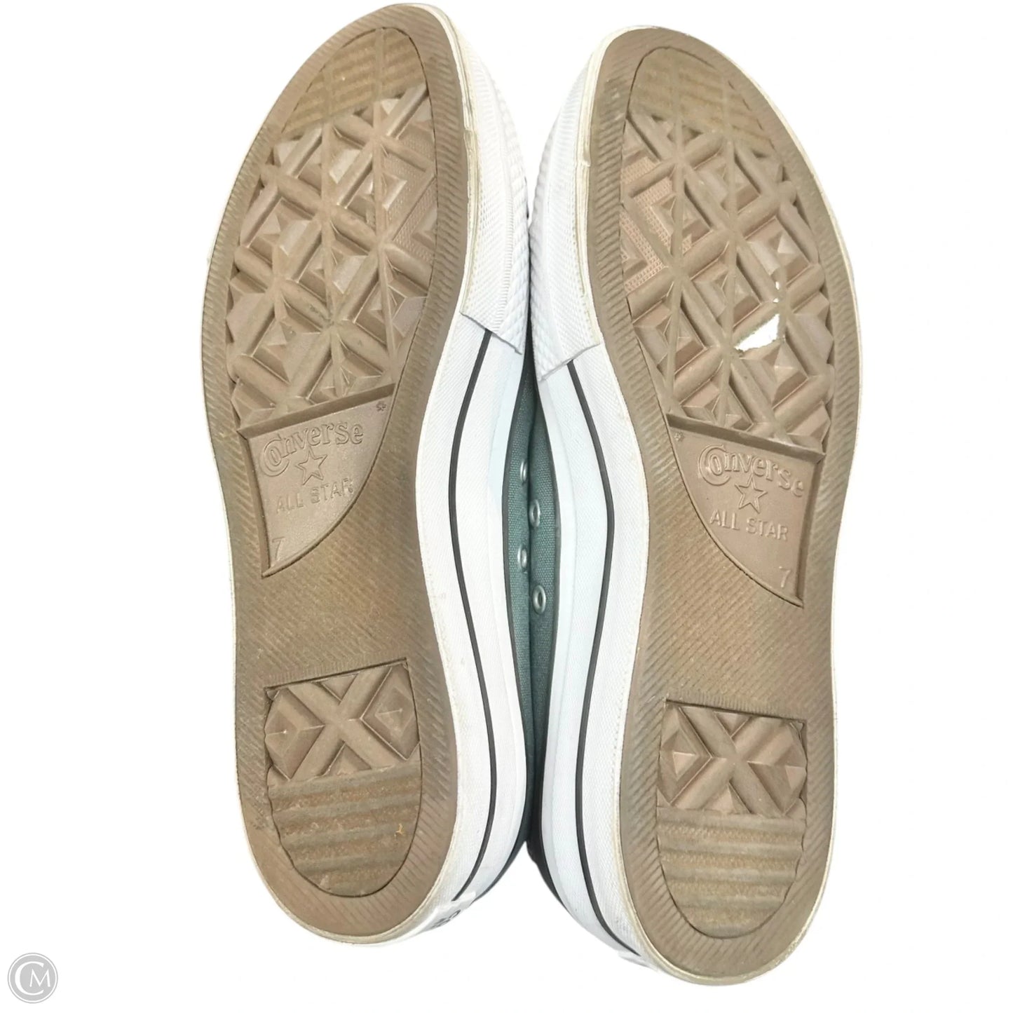 Shoes Sneakers Platform By Converse In Grey & White, Size: 9