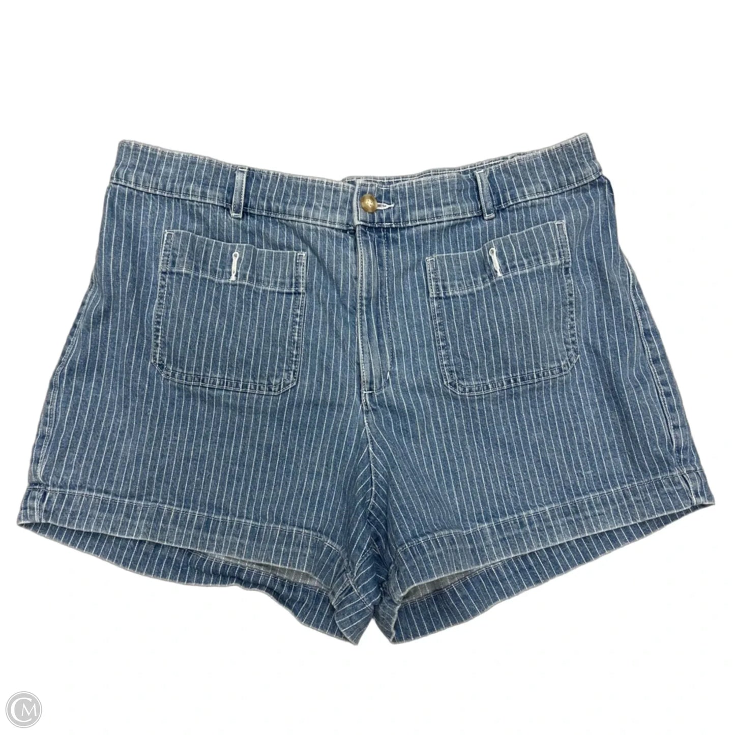 Shorts By Loft In Blue Denim, Size: 18