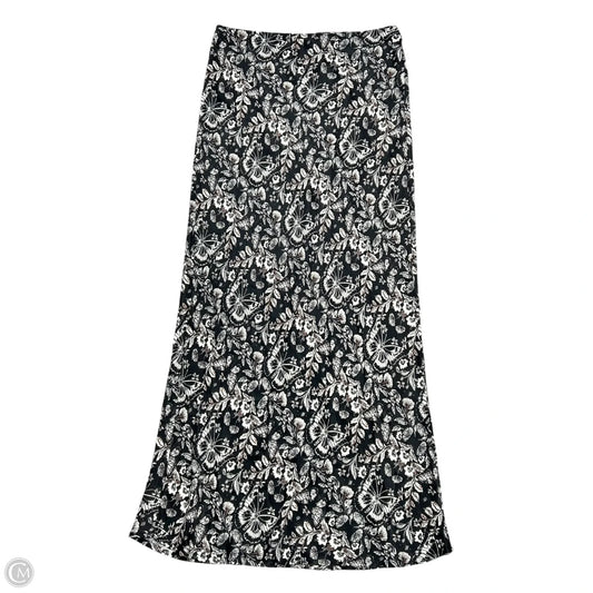 Skirt Maxi By Anthropologie In Black & Cream, Size: M