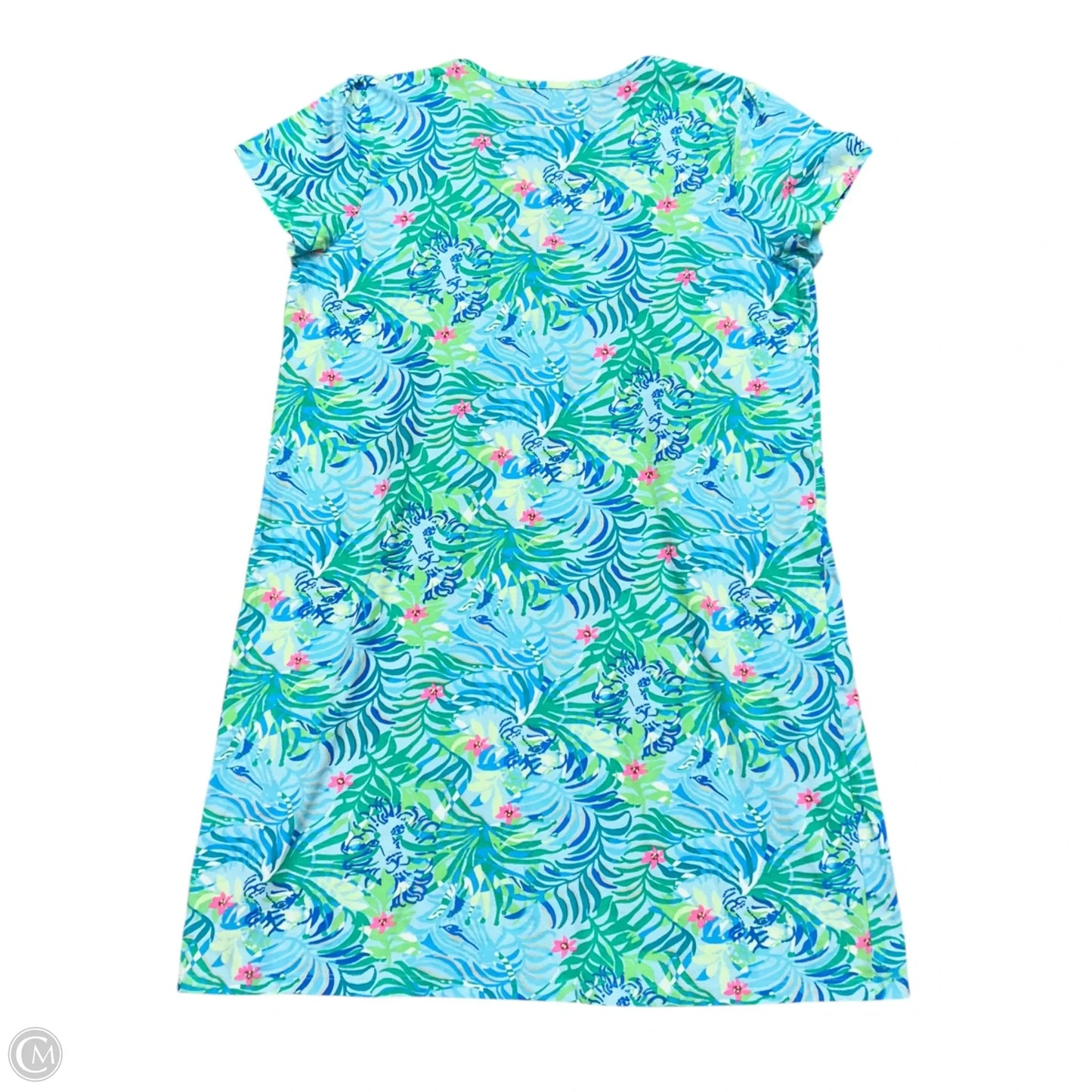 Dress Designer By Lilly Pulitzer In Blue & Green, Size: Xl