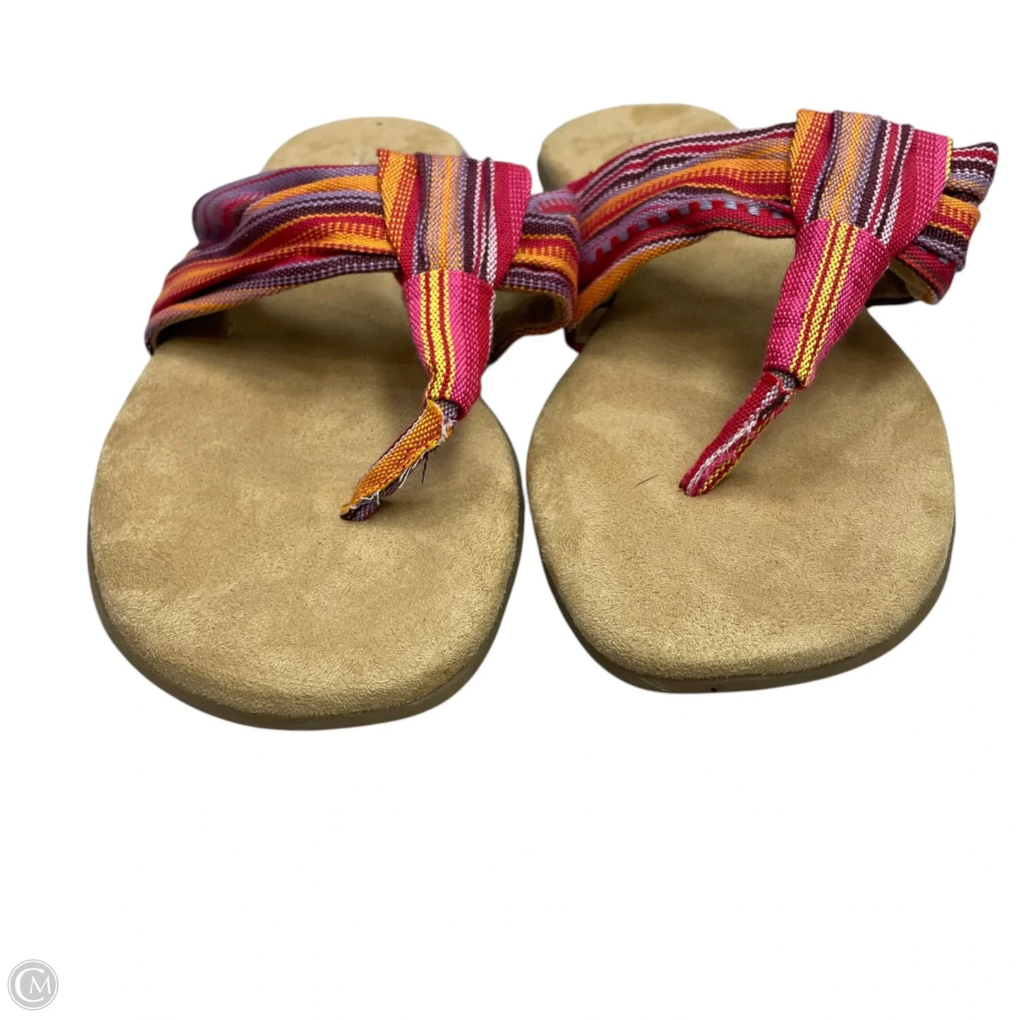 Sandals Flip Flops By Aerosoles In Pink & Purple, Size: 7.5