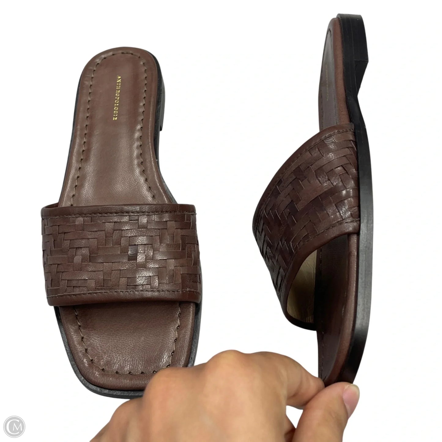 Sandals Flats By Anthropologie In Brown, Size: 7.5