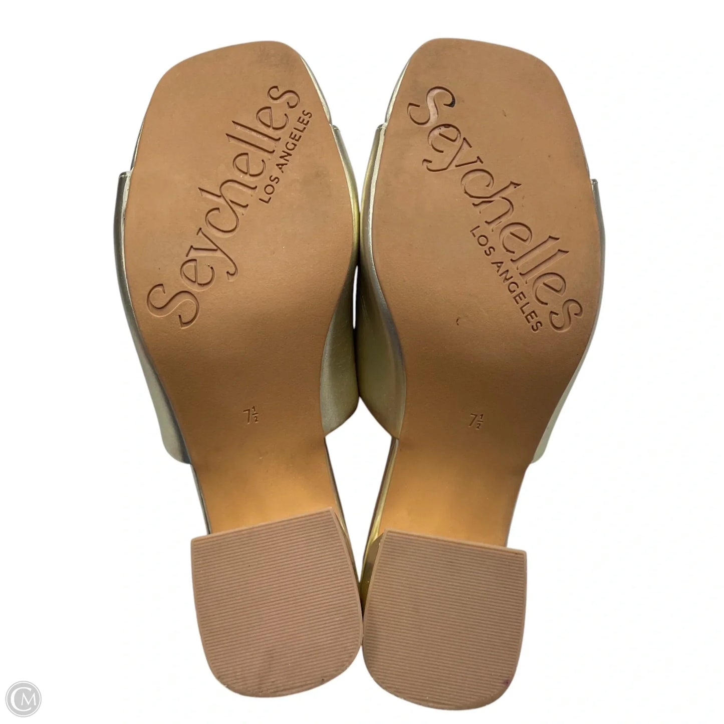 Sandals Heels Block By Seychelles In Gold, Size: 7.5