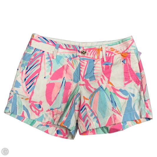 Shorts Designer By Lilly Pulitzer In Pink & White, Size: 2
