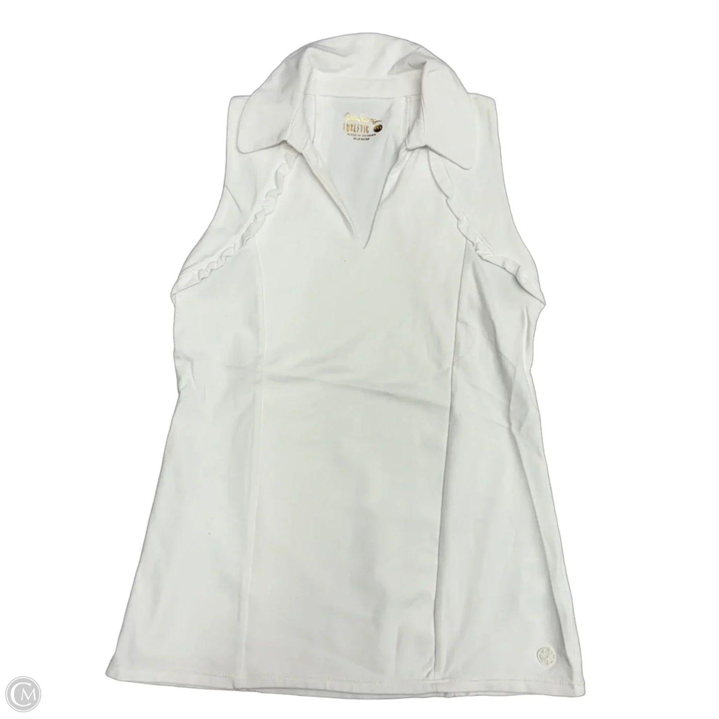Top Sleeveless Designer By Lilly Pulitzer In White, Size: Xxs