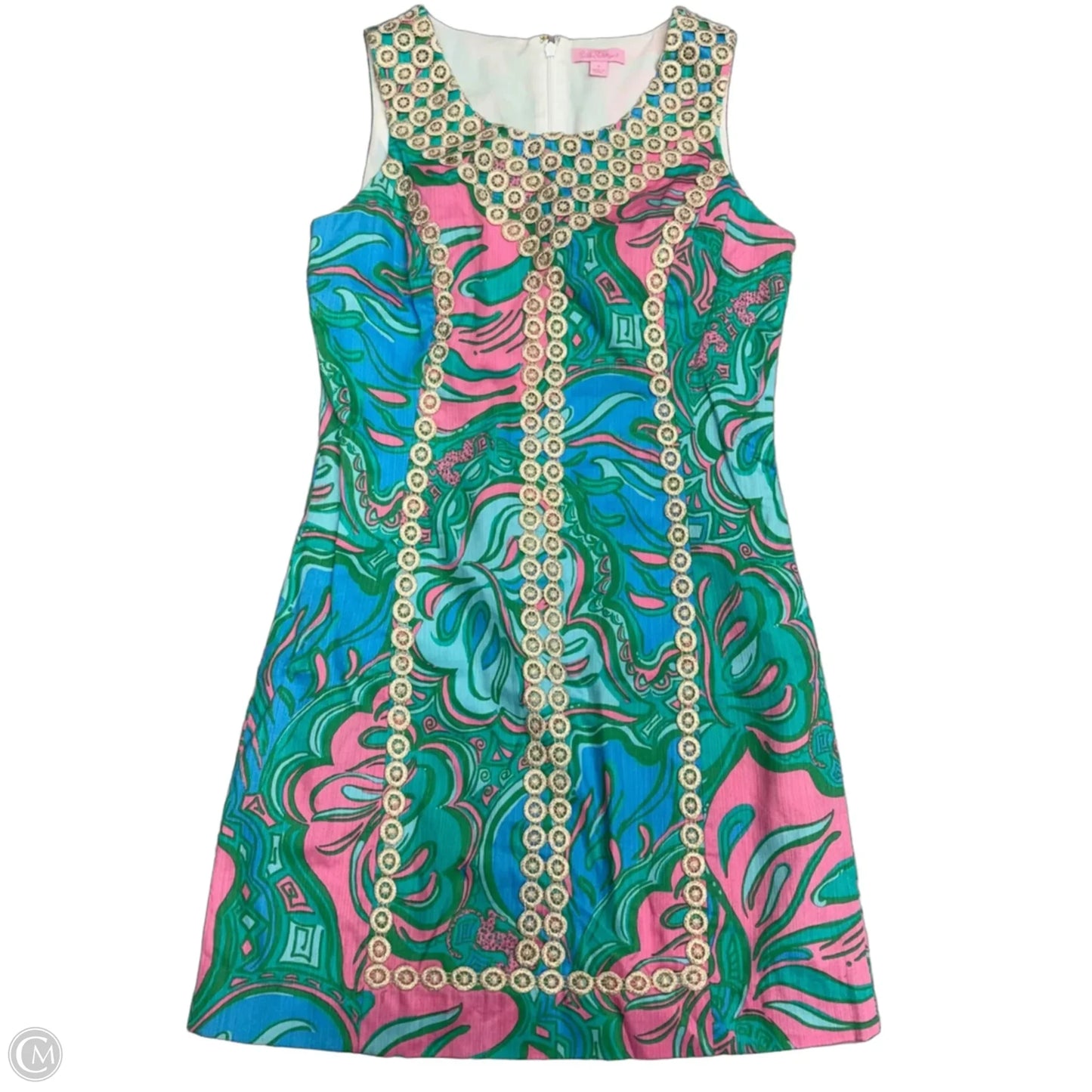 Dress Designer By Lilly Pulitzer In Blue & Pink, Size: S