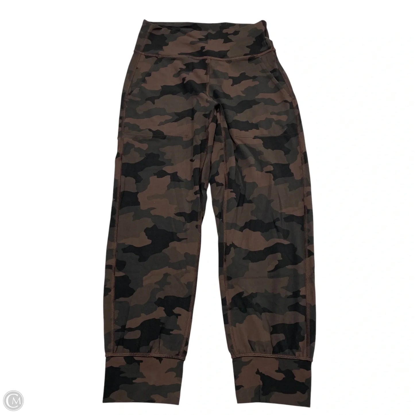 Athletic Pants By Lululemon In Black & Brown, Size: S