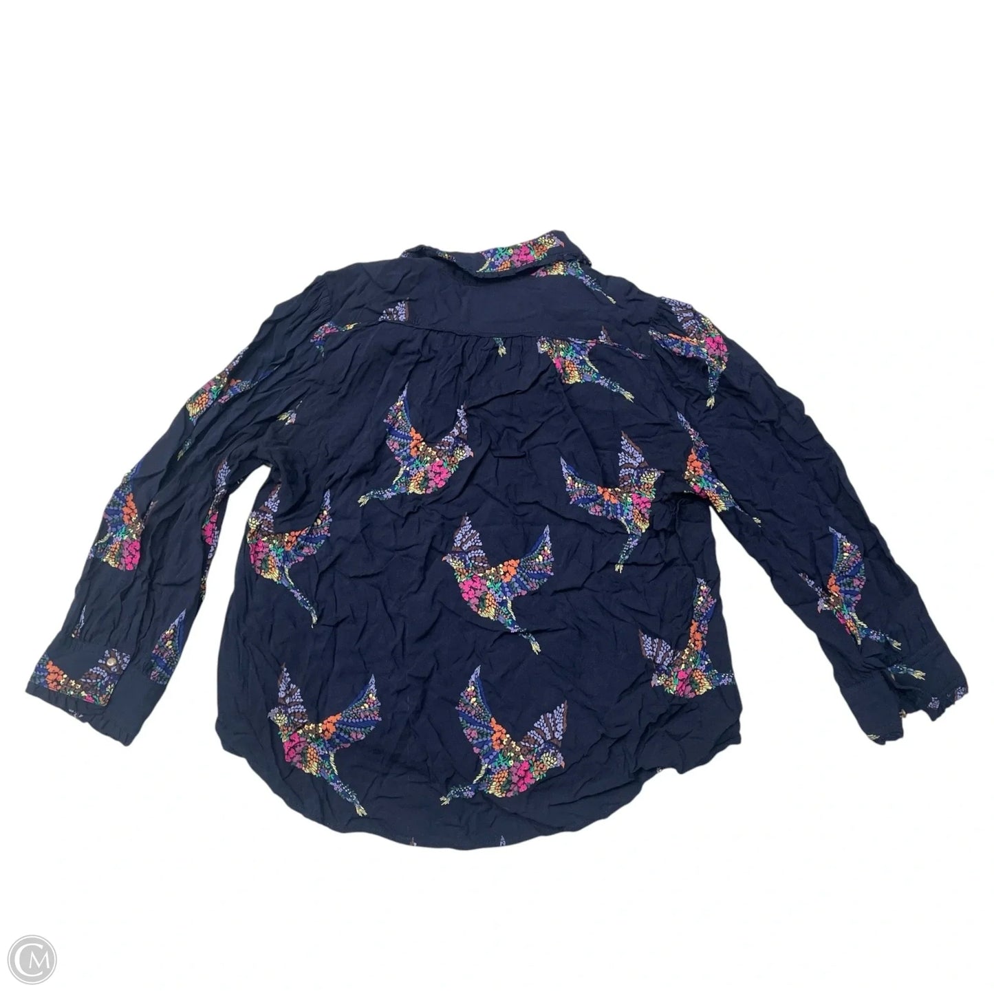 Top Long Sleeve By Maeve In Navy, Size: Xs