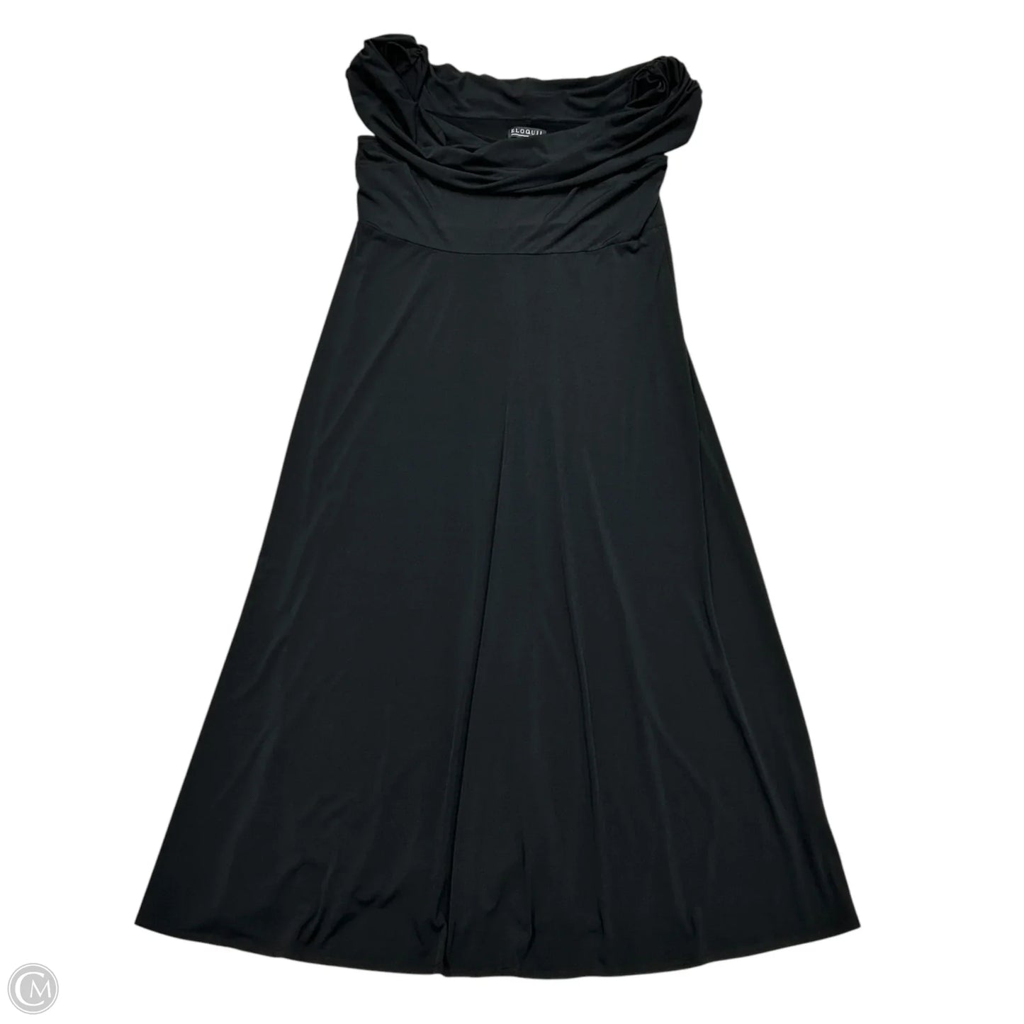 Dress Party Long By Eloquii In Black, Size: Xl
