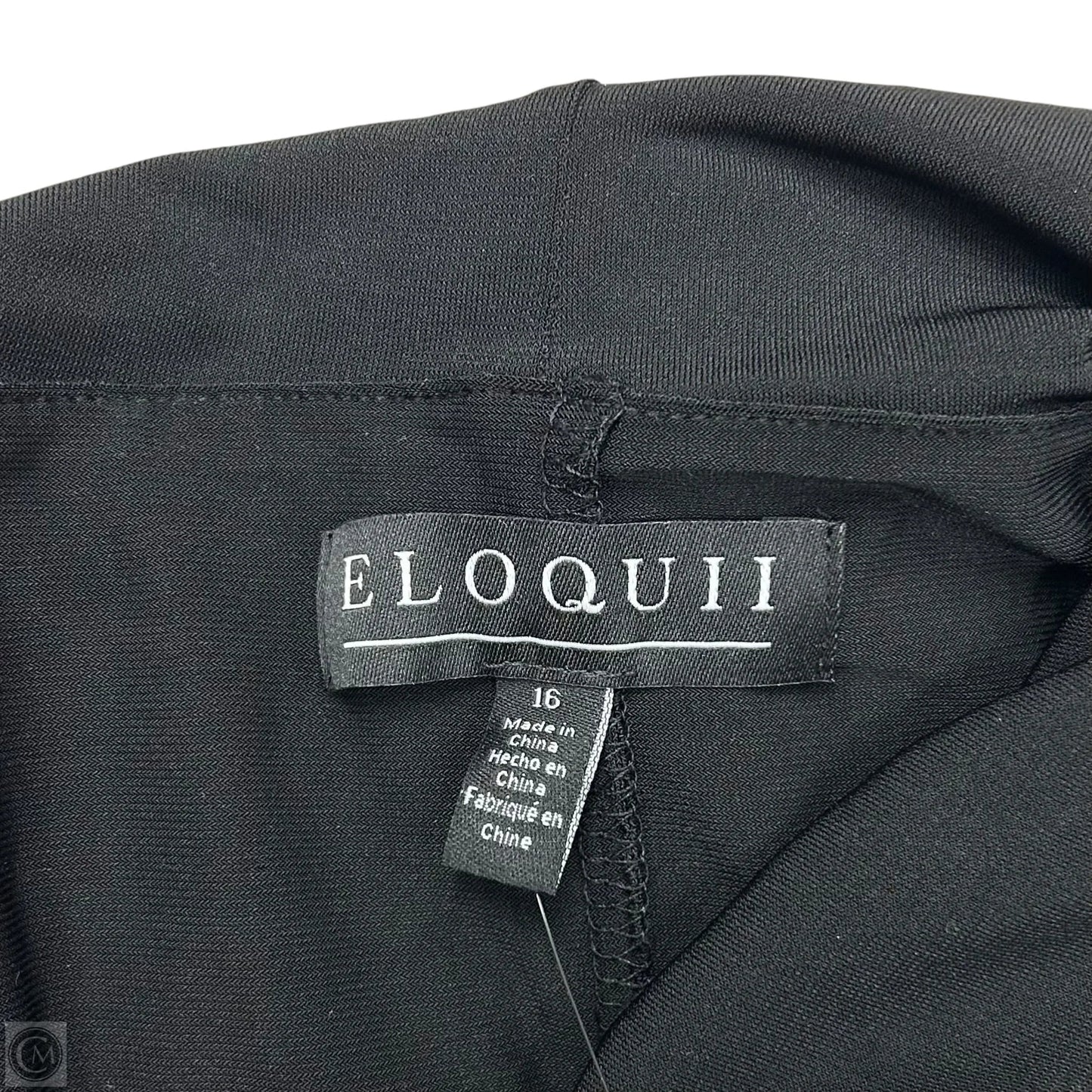 Dress Party Long By Eloquii In Black, Size: Xl