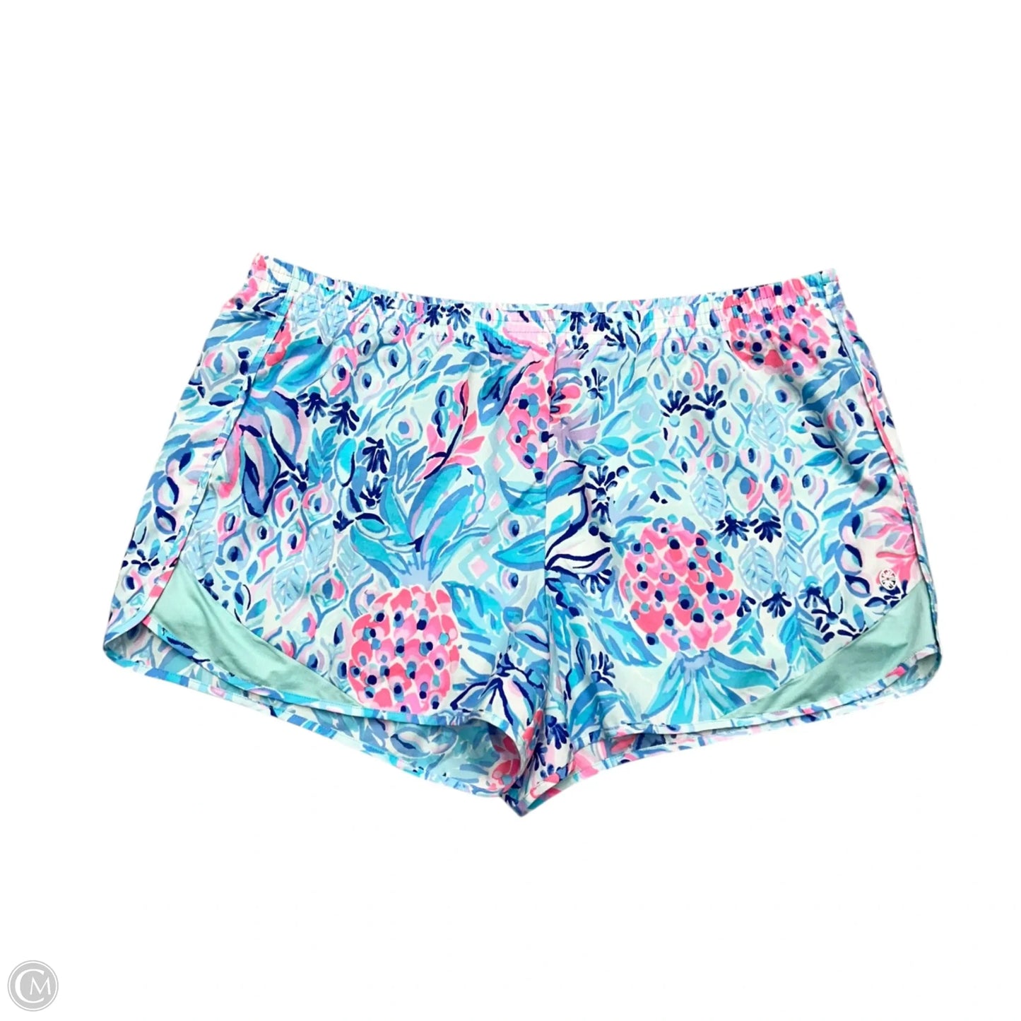 Shorts Designer By Lilly Pulitzer In Blue & Pink, Size: Xl