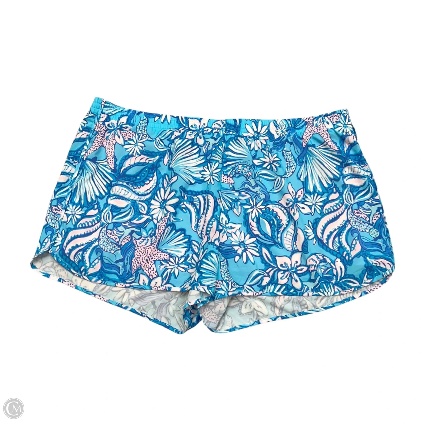 Shorts Designer By Lilly Pulitzer In Blue & Pink, Size: Xl
