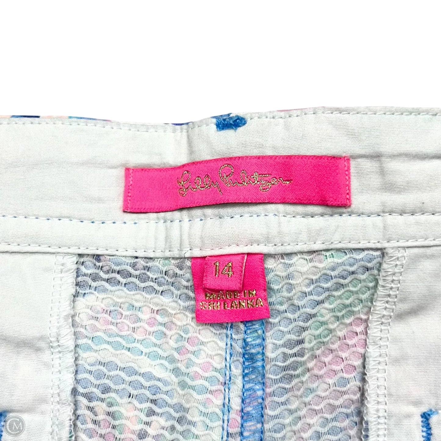Shorts Designer By Lilly Pulitzer In Blue & Purple, Size: 14