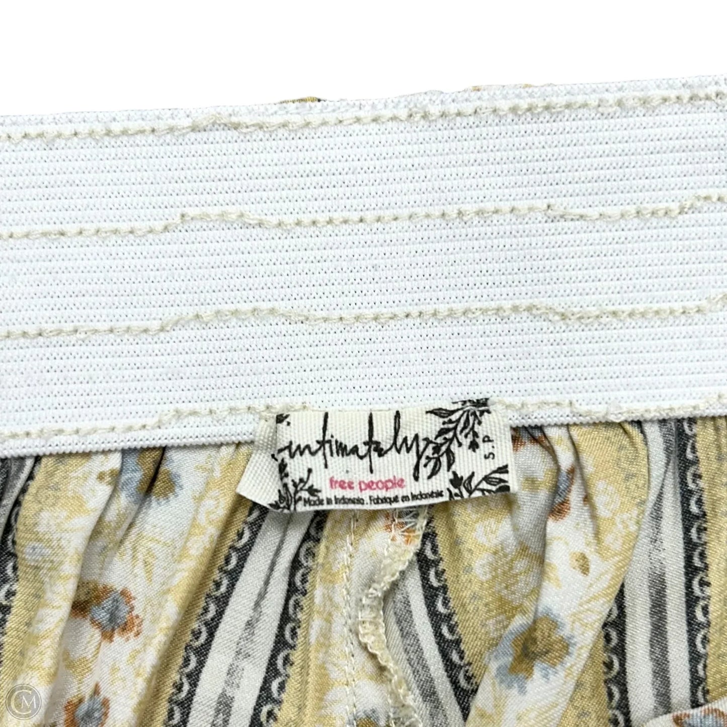 Pants Wide Leg By Free People In White & Yellow, Size: S
