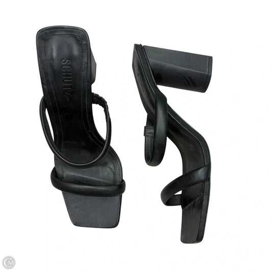 Sandals Heels Block By Schutz In Black, Size: 9.5