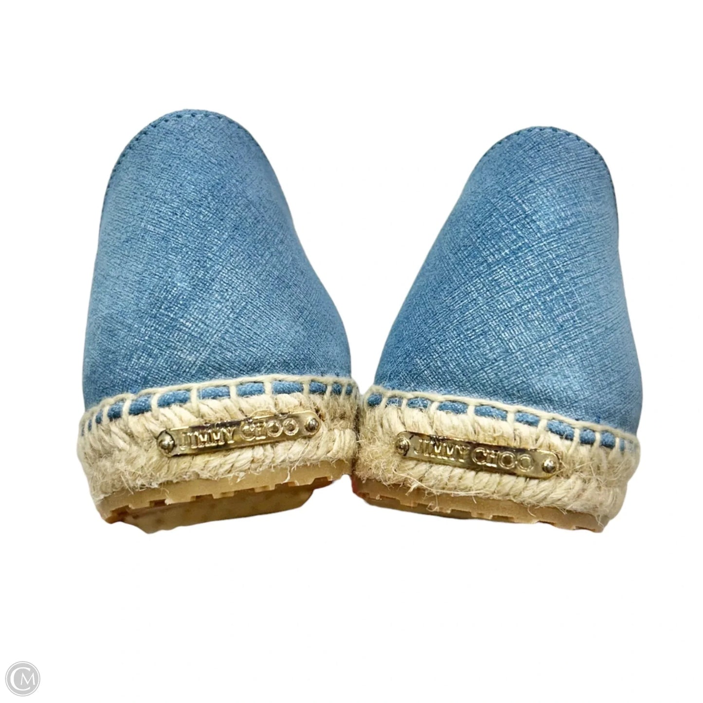 Shoes Luxury Designer By Jimmy Choo In Blue Denim, Size: 7