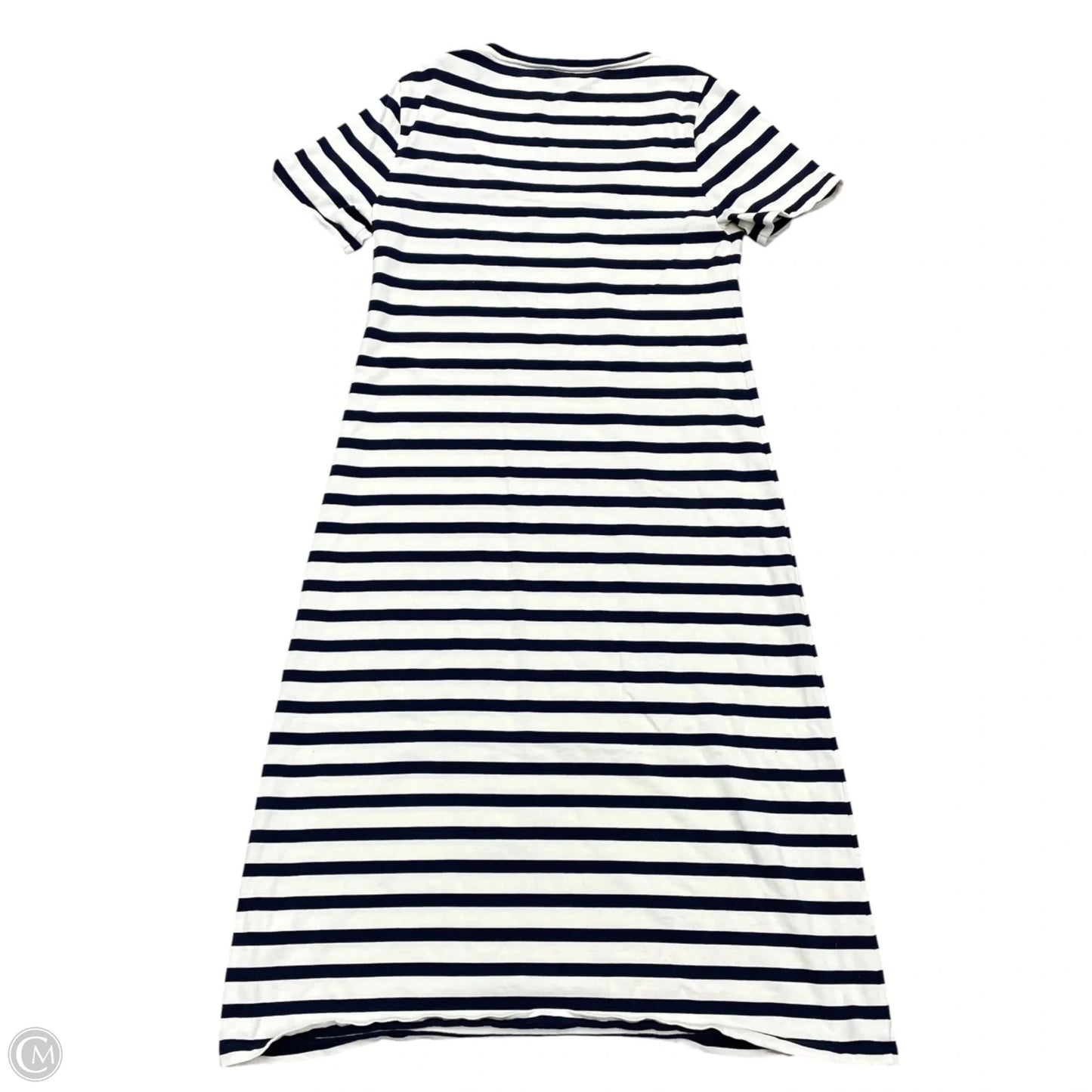Dress Casual Maxi By J. Crew In Blue & White, Size: L