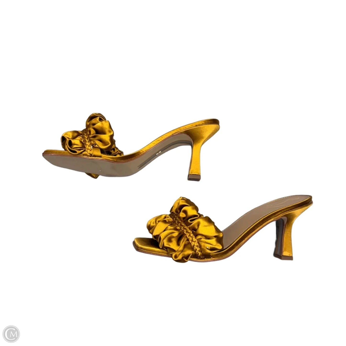 Sandals Heels Kitten By Sam Edelman In Gold, Size: 10