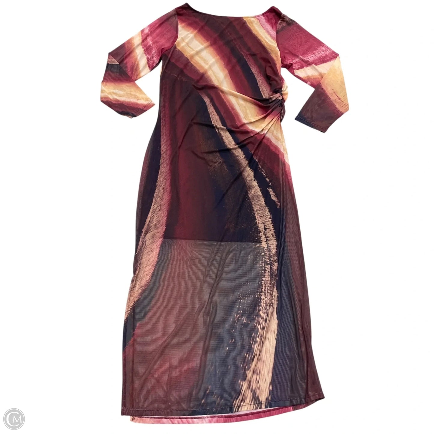 Dress Party Long By Ashley Stewart In Maroon, Size: 2x