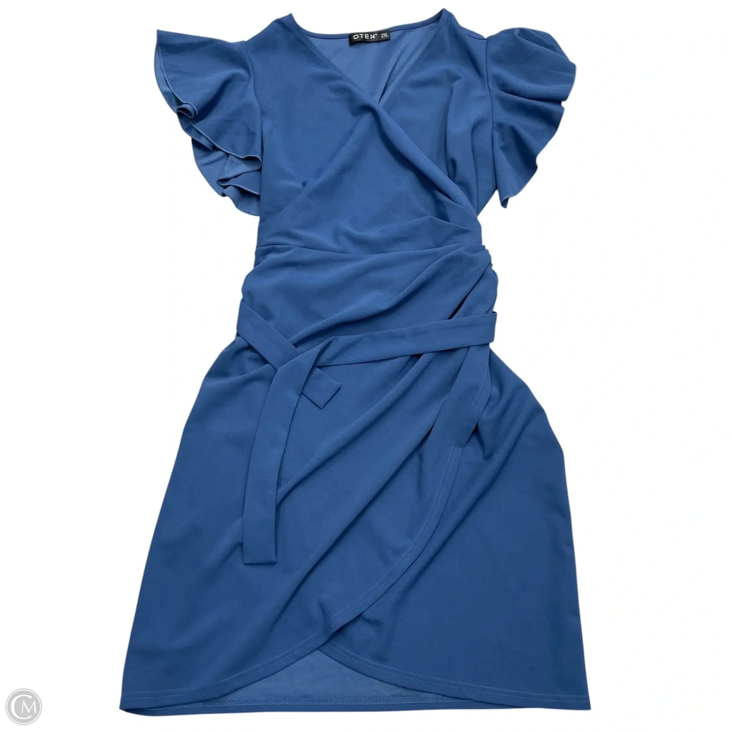 Dress Party Midi By Oten In Blue, Size: 2x