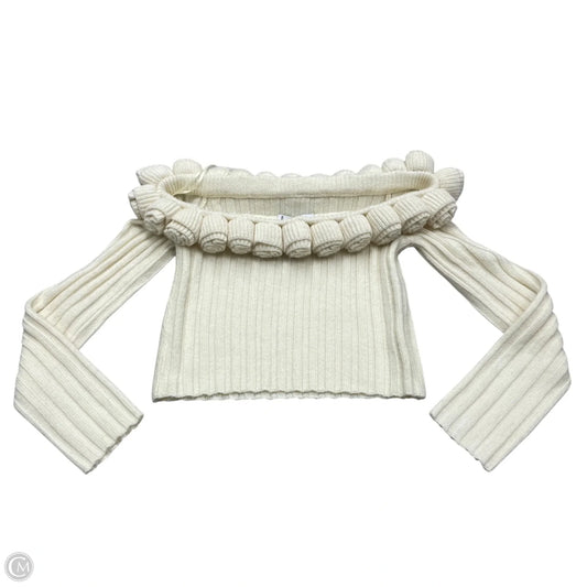 Sweater By Clothes Mentor In Cream, Size: M