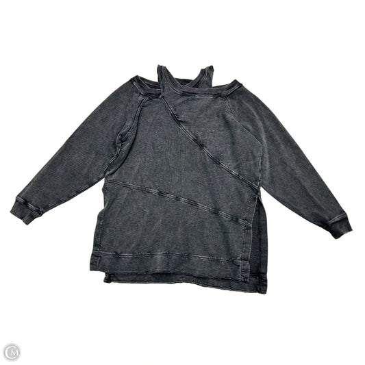 Sweatshirt Crewneck By Pilcro In Grey, Size: Xs