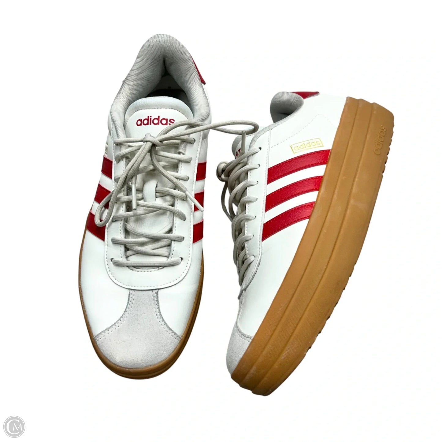 Shoes Sneakers Platform By Adidas In Red & White, Size: 10