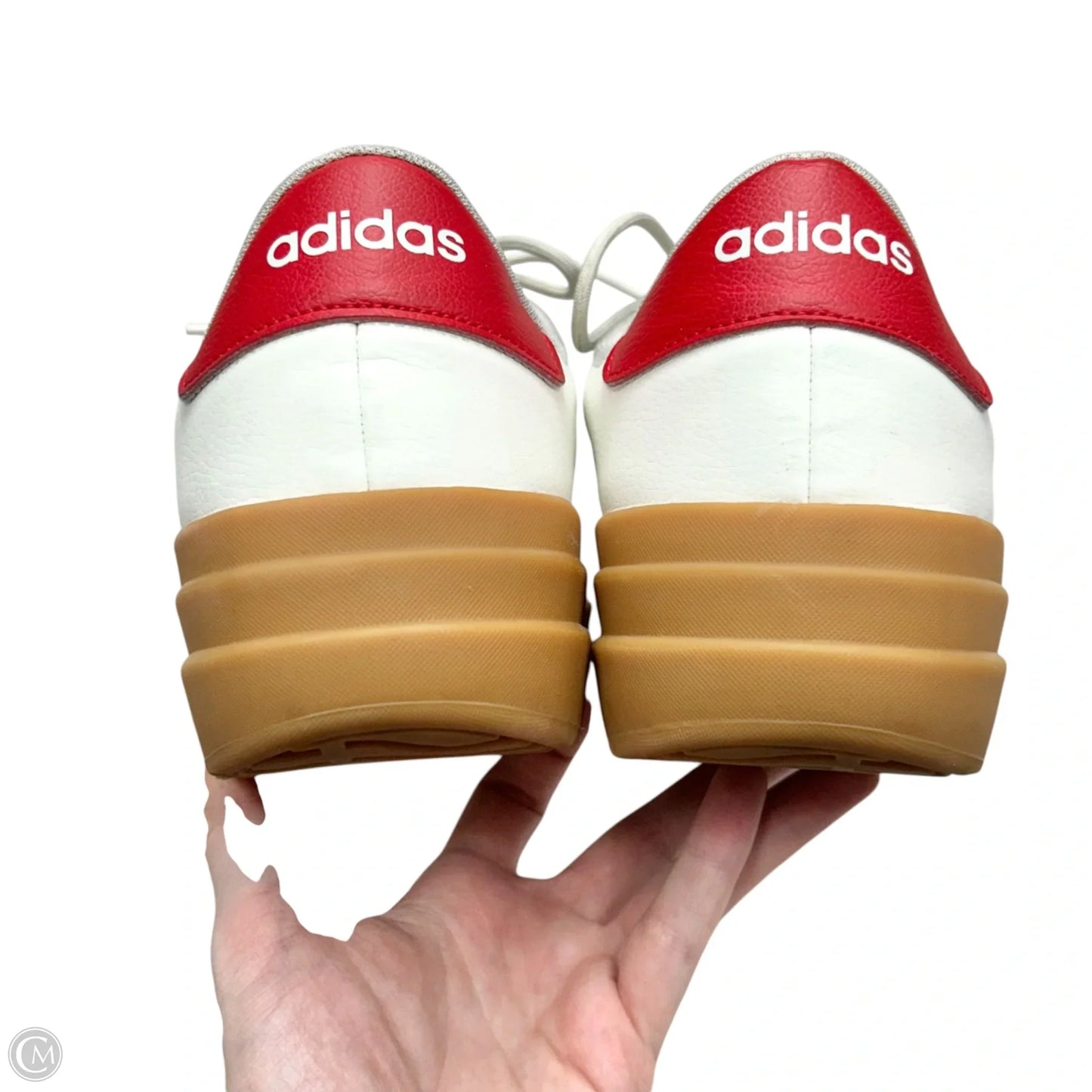 Shoes Sneakers Platform By Adidas In Red & White, Size: 10