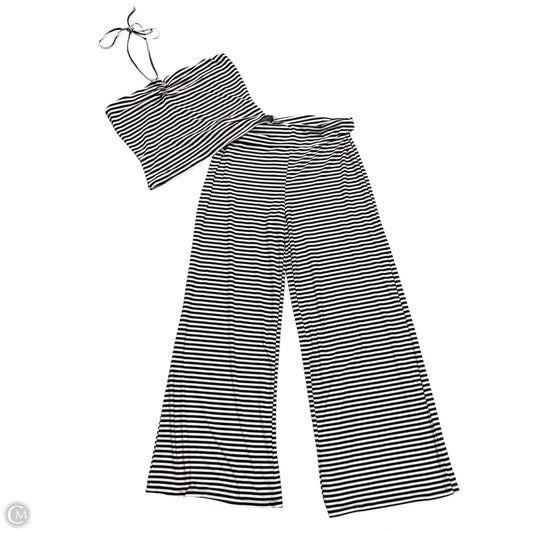 Lounge Set Pants By Blink In Brown & White, Size: Xl