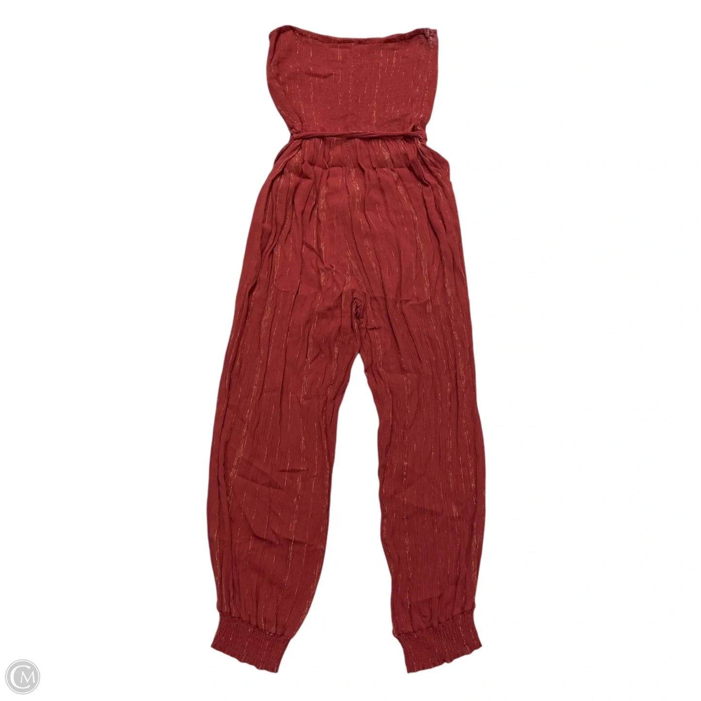 Jumpsuit By City Chic In Gold & Red, Size: L