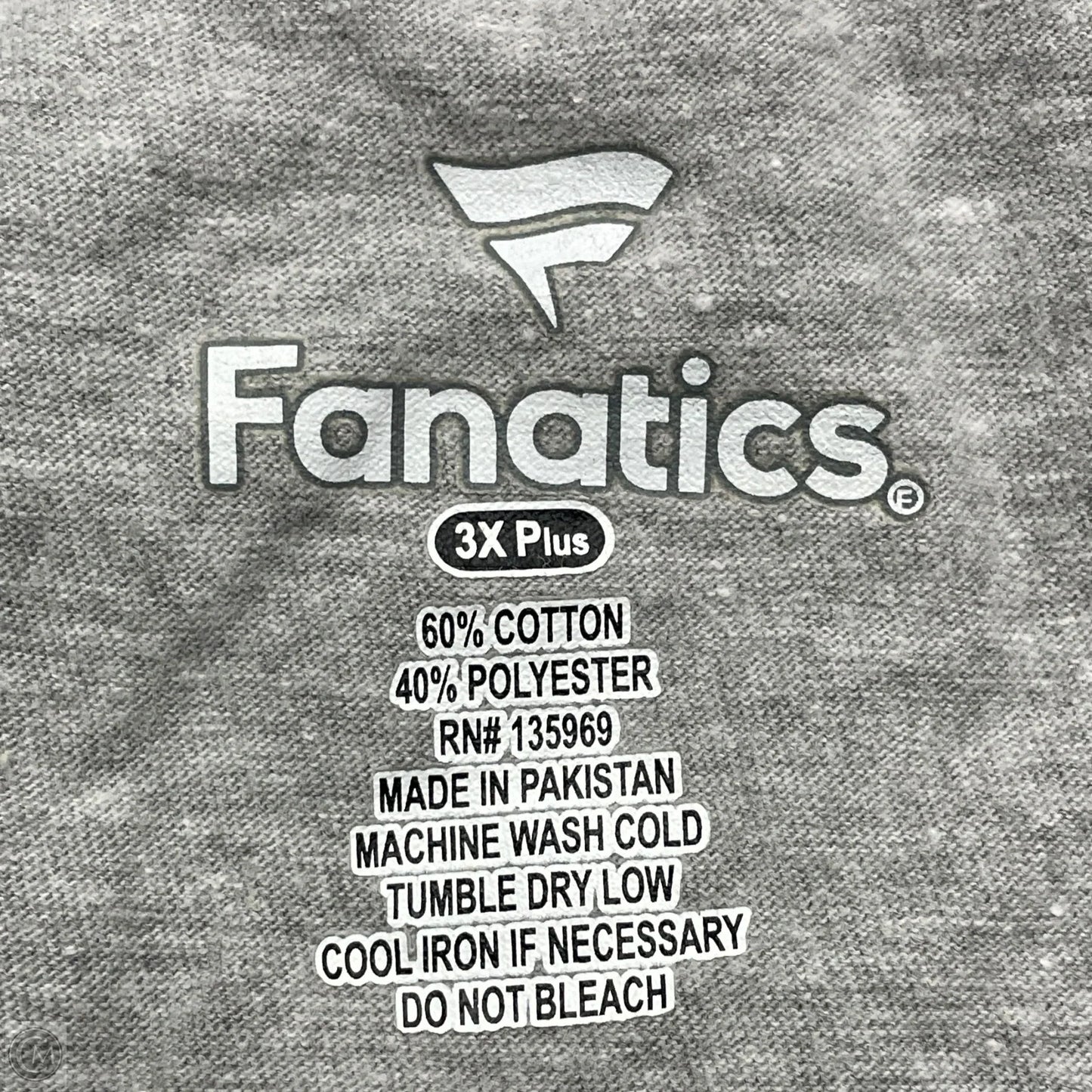 Top Short Sleeve Basic By Fanatics In Green & Grey, Size: 3x