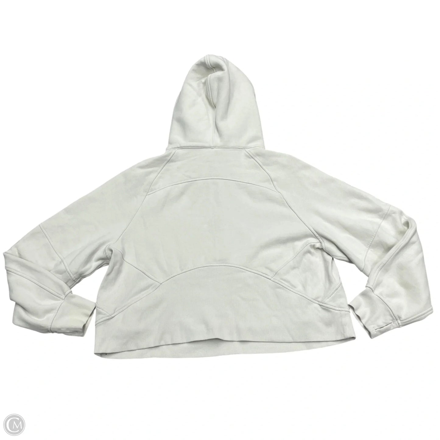 Athletic Sweatshirt Hoodie By Lululemon In Cream, Size: Xl