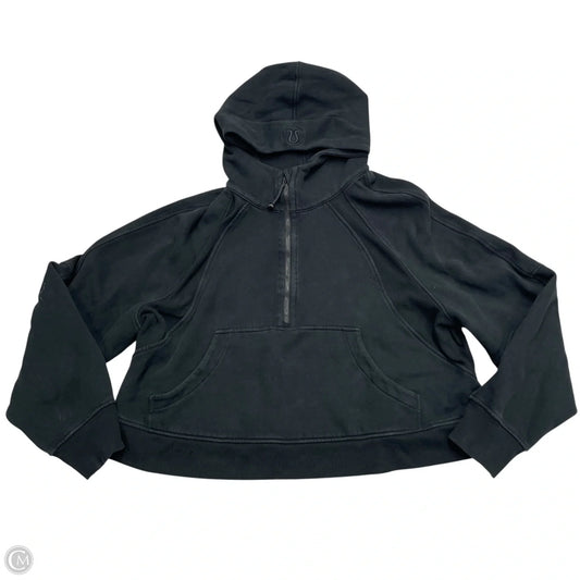 Athletic Sweatshirt Hoodie By Lululemon In Black, Size: Xl