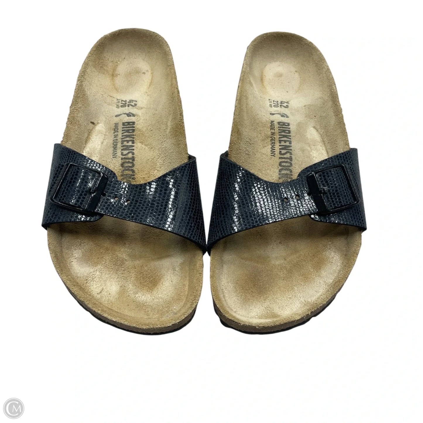 Sandals Flats By Birkenstock In Black, Size: 11