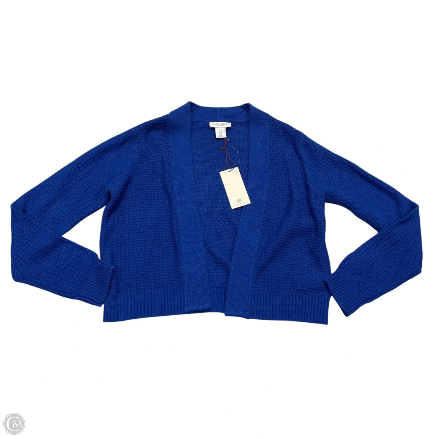 Sweater Cardigan By Laura Ashley In Blue, Size: M