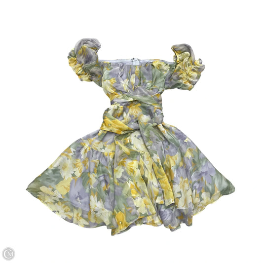 Dress Party Short By Cmc In Purple & Yellow, Size: S