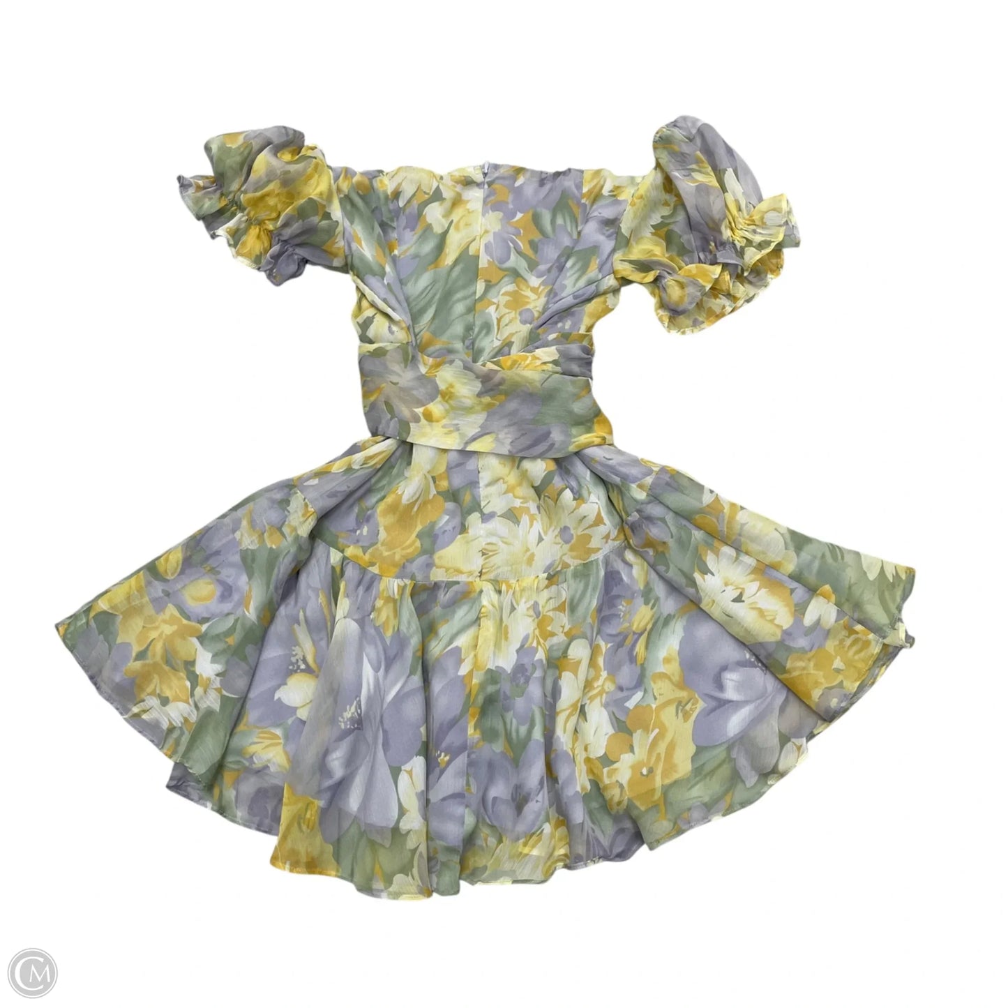 Dress Party Short By Selfie Leslie In Purple & Yellow, Size: S