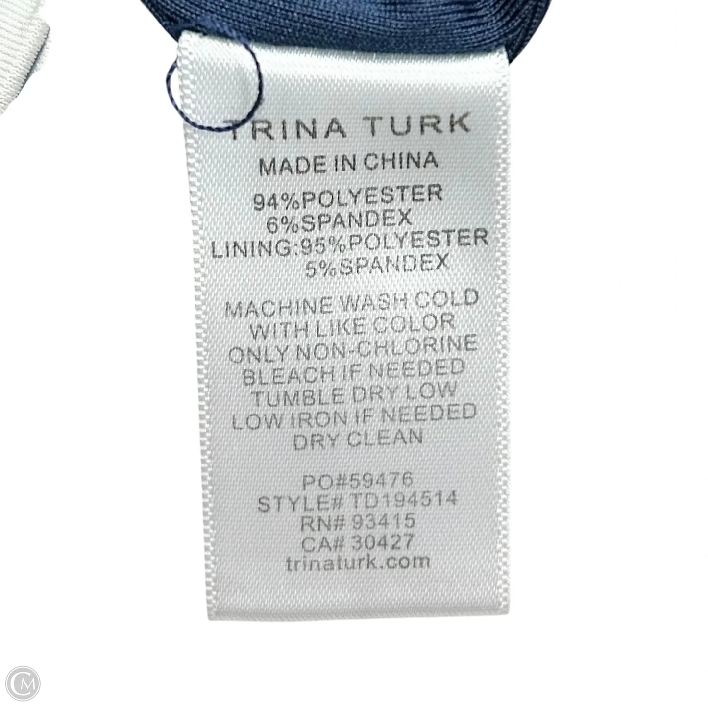 Dress Casual Short By Trina Turk In Blue & Yellow, Size: S