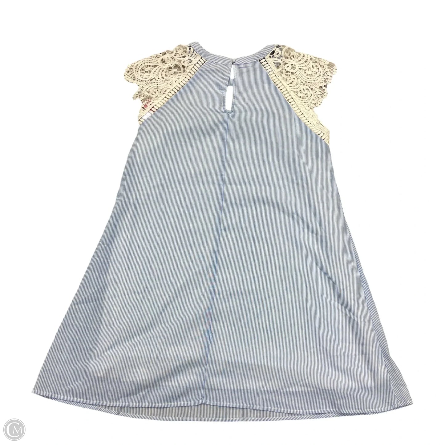 Dress Casual Short By Andree By Unit In Blue & White, Size: L
