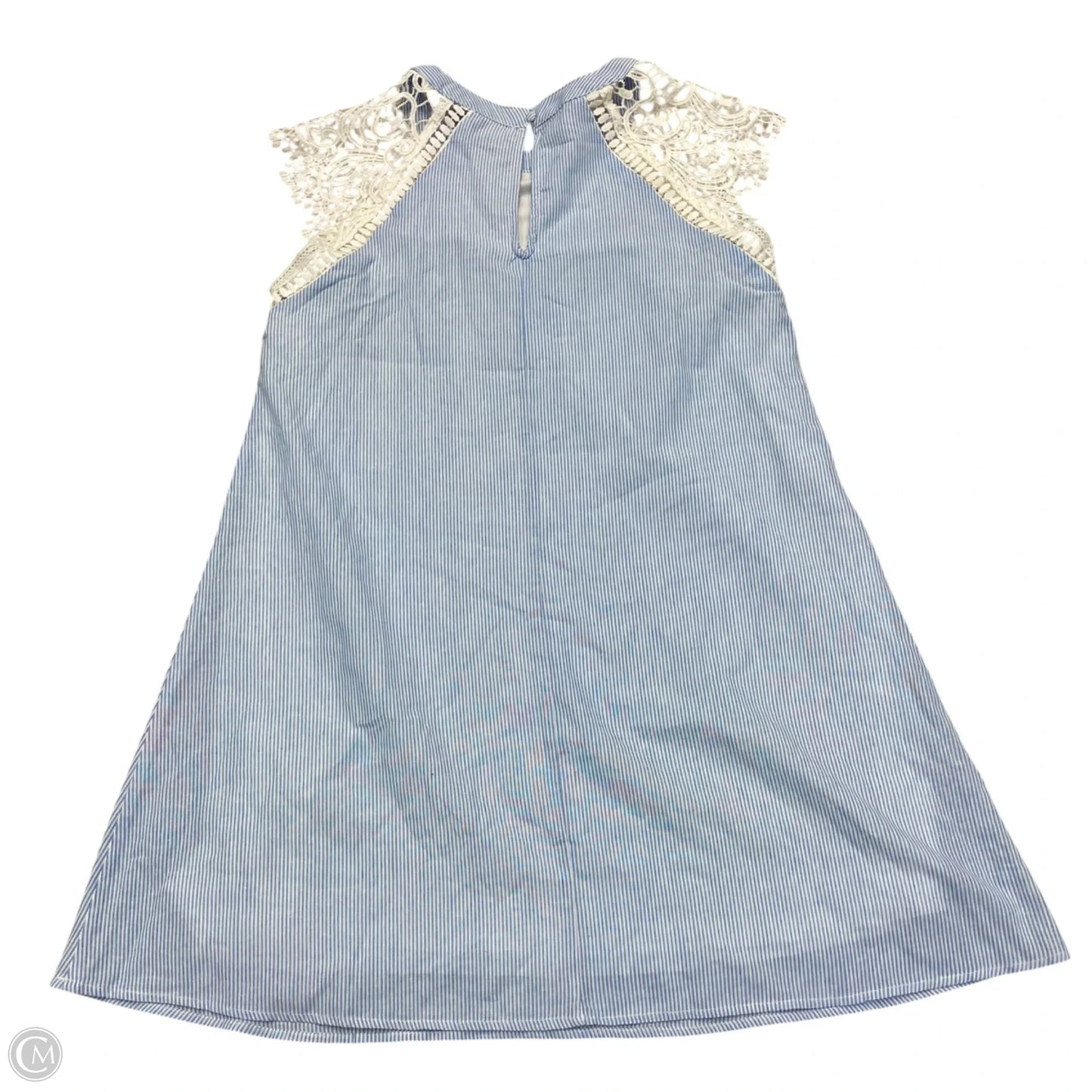 Dress Casual Short By Andree By Unit In Blue & White, Size: M
