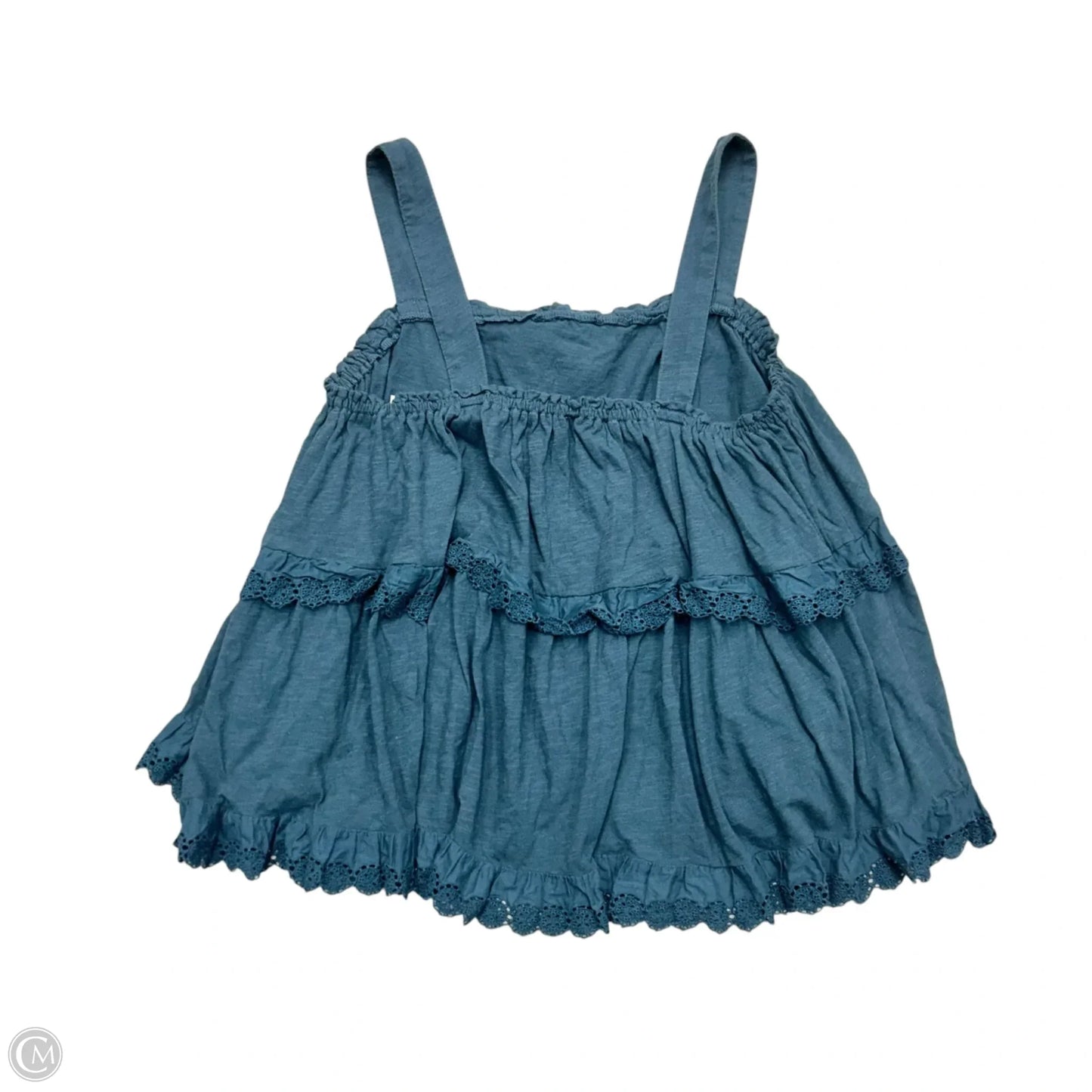 Top Sleeveless By Anthropologie In Teal, Size: M