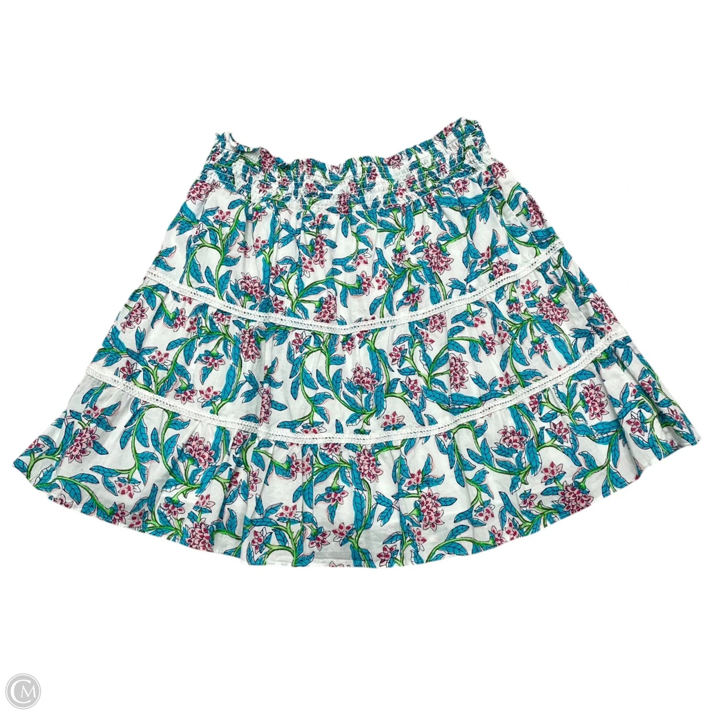 Skirt Mini & Short By J. Crew In Blue & White, Size: S