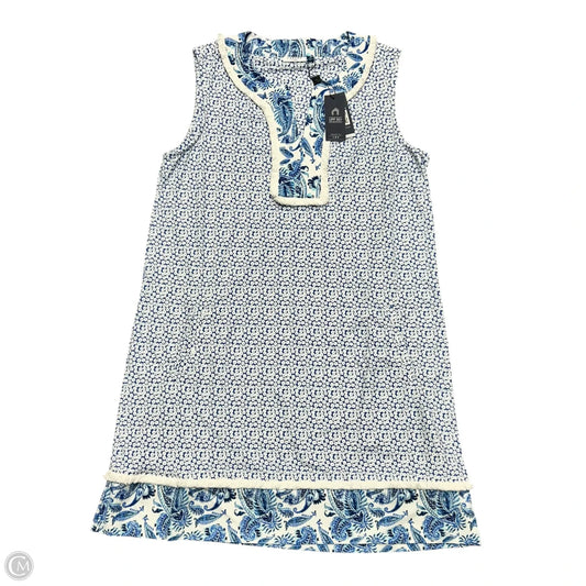 Dress Casual Short By Cabana Life In Blue & White, Size: Xl