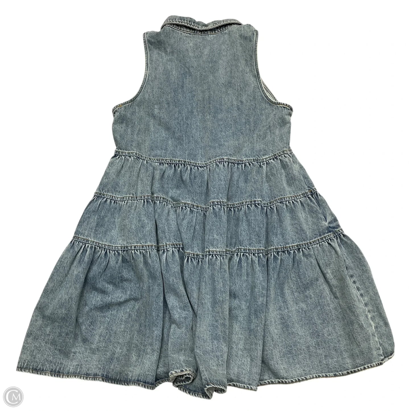 Dress Casual Short By En Saison In Blue Denim, Size: M